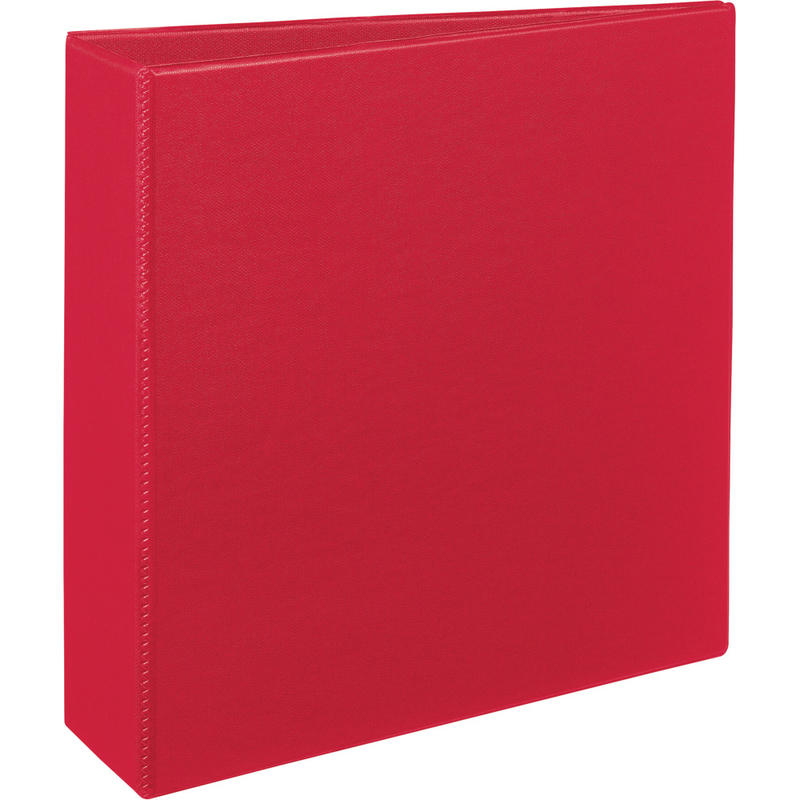 Avery Durable 3-Ring Binder With EZ-Turn Rings, 3in D-Rings, 45% Recycled, Red (Min Order Qty 5) MPN:27204