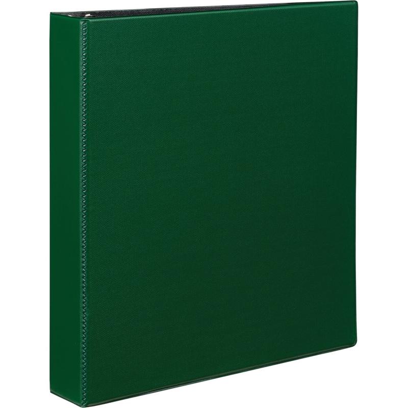 Avery Durable 3-Ring Binder With EZ-Turn Rings, 1 1/2in D-Rings, 46% Recycled, Green (Min Order Qty 9) MPN:27353