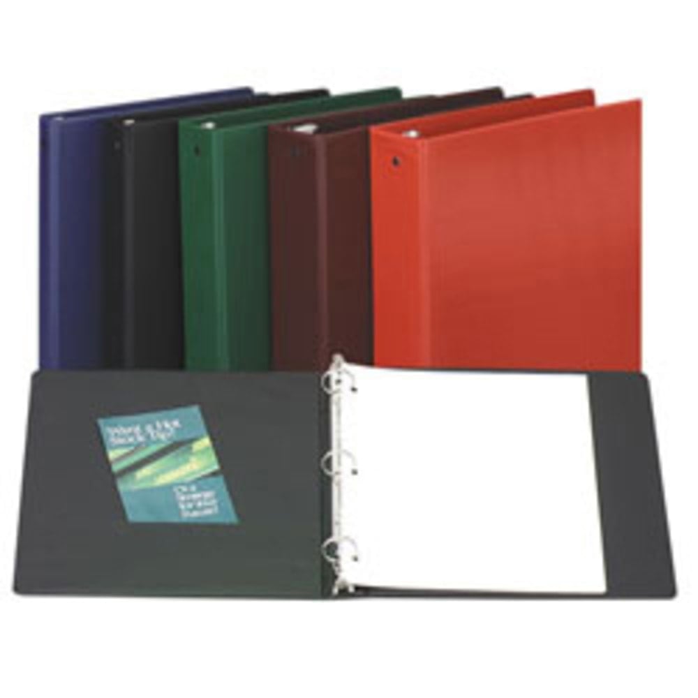 Avery Economy 3-Ring Binder, 3in Round Rings, 44% Recycled, Black (Min Order Qty 7) MPN:3602