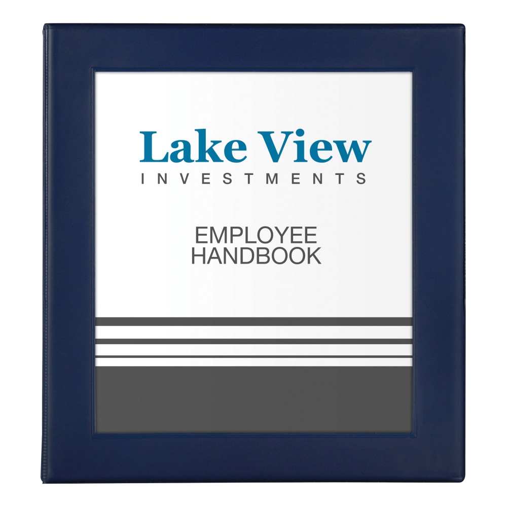 Avery Heavy-Duty Framed View 3-Ring Binder, 1in One Touch EZD Rings, Navy Blue, 1 Binder (Min Order Qty 9) MPN:68055