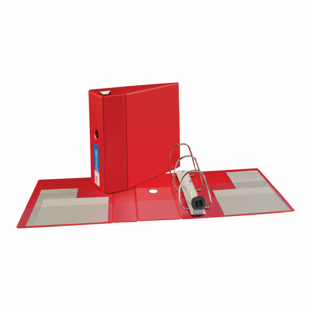 Avery Heavy-Duty 3-Ring Binder With Locking One-Touch EZD Rings, 5in D-Rings, 45% Recycled, Red (Min Order Qty 2) MPN:79586