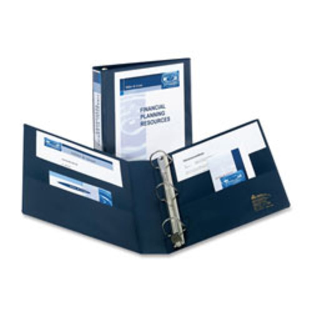 Avery Heavy-Duty View 3 Ring Binder, 5in One Touch EZD Rings, Navy Blue, 1 Binder (Min Order Qty 2) MPN:79806