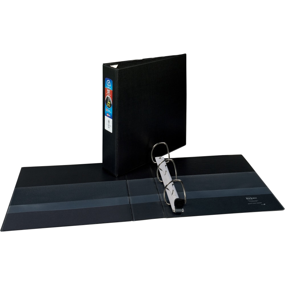 Avery Heavy-Duty 3-Ring Binder With Locking One-Touch EZD Rings, 2in D-Rings, Black (Min Order Qty 6) MPN:79982