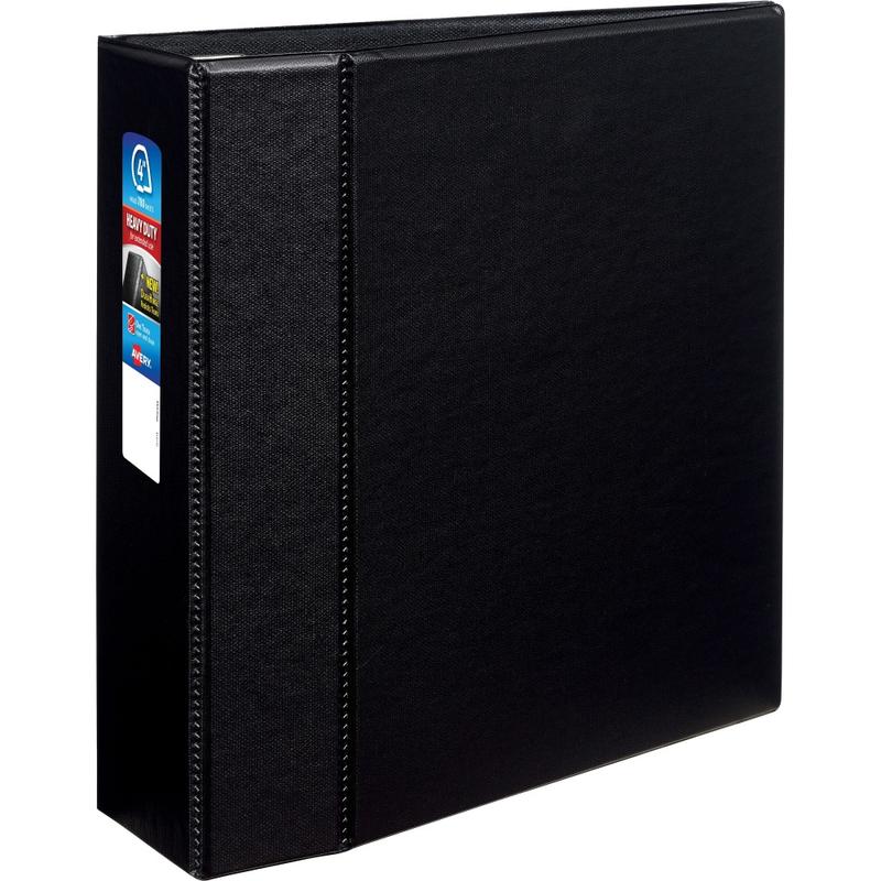 Avery Heavy-Duty 3-Ring Binder With Locking One-Touch EZD Rings, 4in D-Rings, Black (Min Order Qty 4) MPN:79984