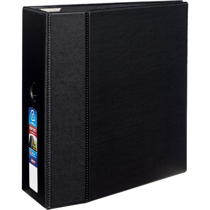 Avery Heavy-Duty 3-Ring Binder With Locking One-Touch EZD Rings, 5in D-Rings, Black (Min Order Qty 2) MPN:79986