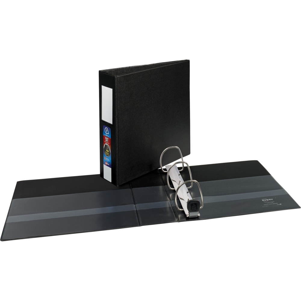 Avery One-Touch EZD Heavy-Duty 3-Ring Binder, 3in D-Rings, Black (Min Order Qty 3) MPN:79993