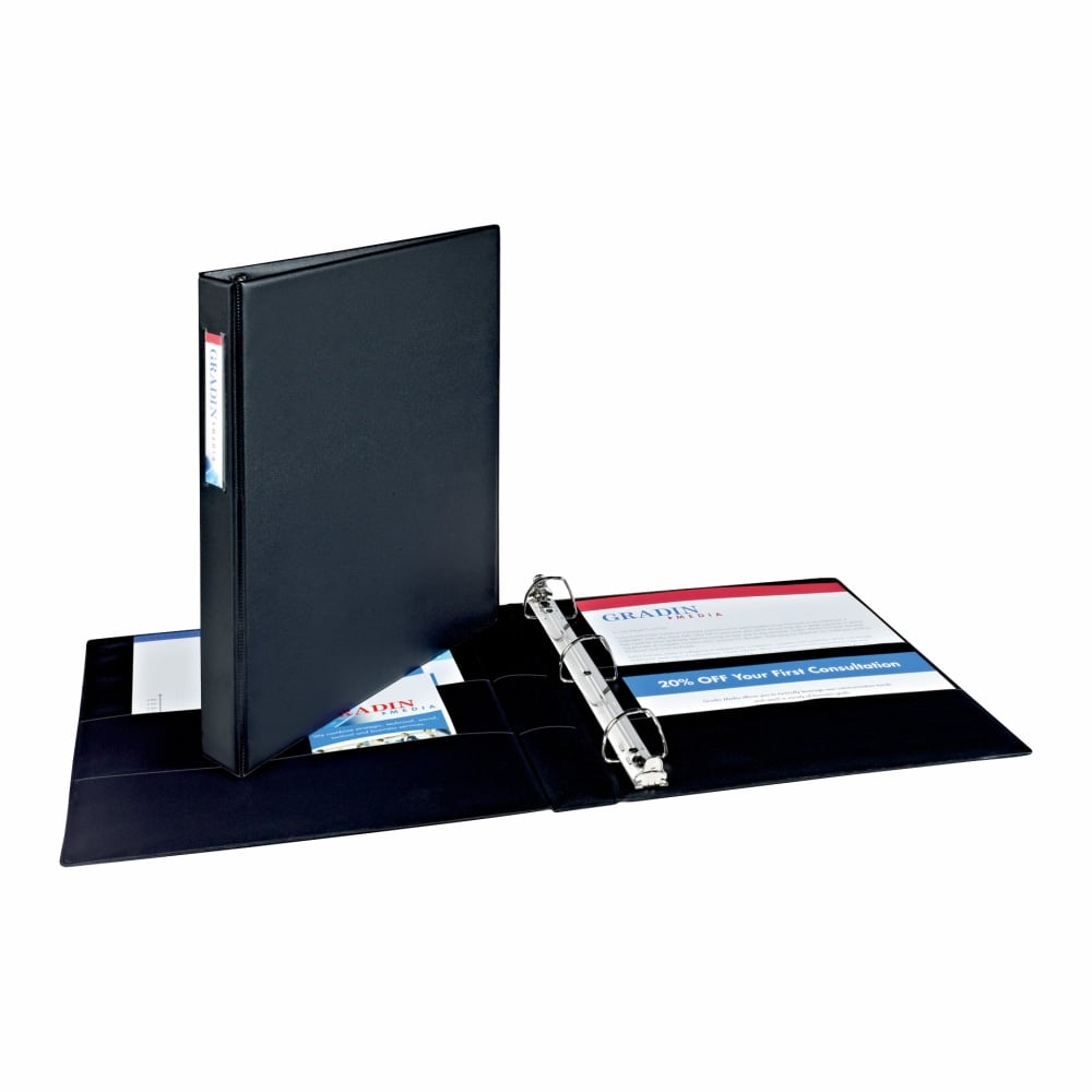 Avery Durable 3-Ring Binder, 1in Slant Rings, Black (Min Order Qty 9) MPN:08302