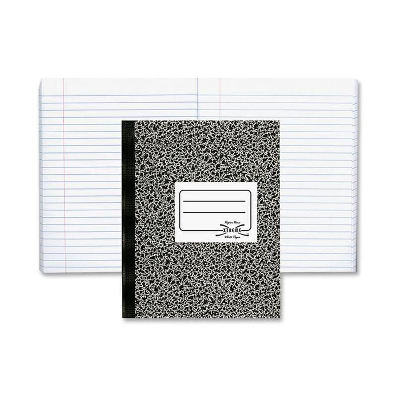 Rediform National Brand Composition Notebook, 7 1/2in x 9 3/4in, 1 Subject, 80 sheets, Black Marble (Min Order Qty 14) MPN:43461