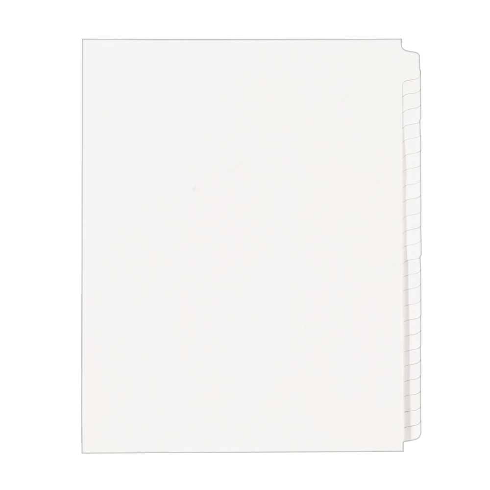 Avery Blank Tab Legal Exhibit Dividers, 8 1/2 x 11, White Unlaminated Tabs, Pack Of 25, Standard Collated (Min Order Qty 25) MPN:11959