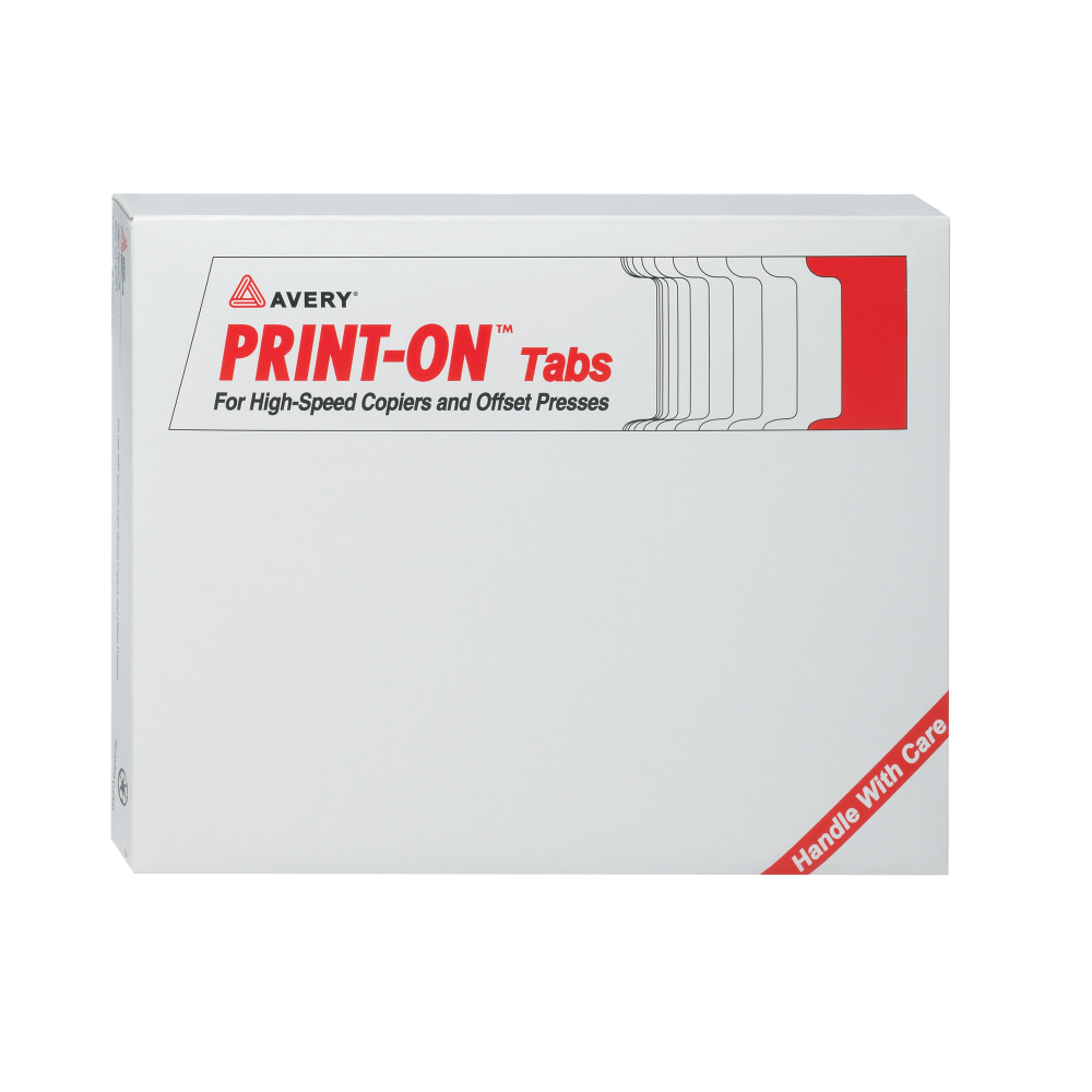 Avery 30% Recycled 3-Hole-Punched Copier Tabs, White, 5 Tabs Per Set, Box Of 30 Sets (Min Order Qty 3) MPN:20406