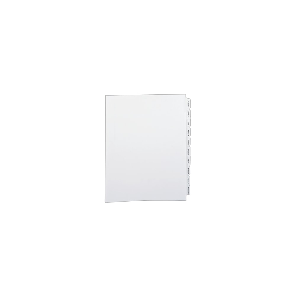 Avery Allstate-Style Collated Legal Exhibit Dividers, 8 1/2in x 11in, White Dividers/White Tabs, EXHIBIT 1-25, Pack Of 25 Tabs (Min Order Qty 10) MPN:82106