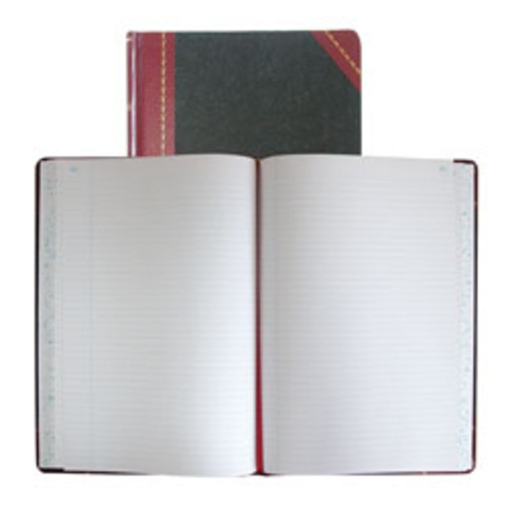 National Brand Hardbound Columnar Record Book, 10 3/8in x 8 1/8in, 50% Recycled, Black, 37 Lines Per Page, Book Of 300 Pages (Min Order Qty 2) MPN:A21300R