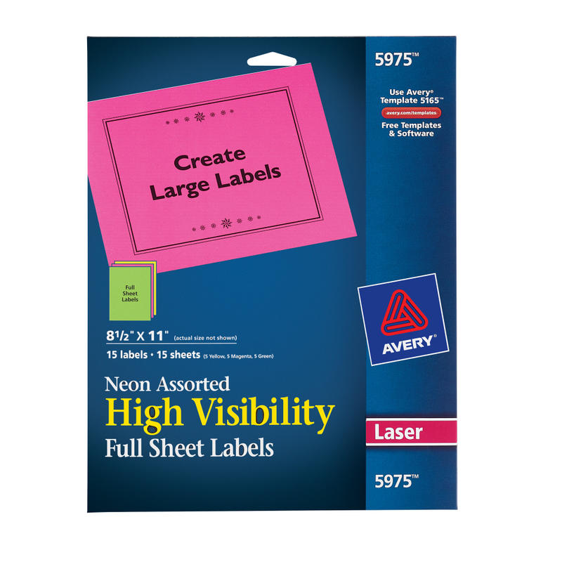 Example of GoVets Full Sheet Labels category