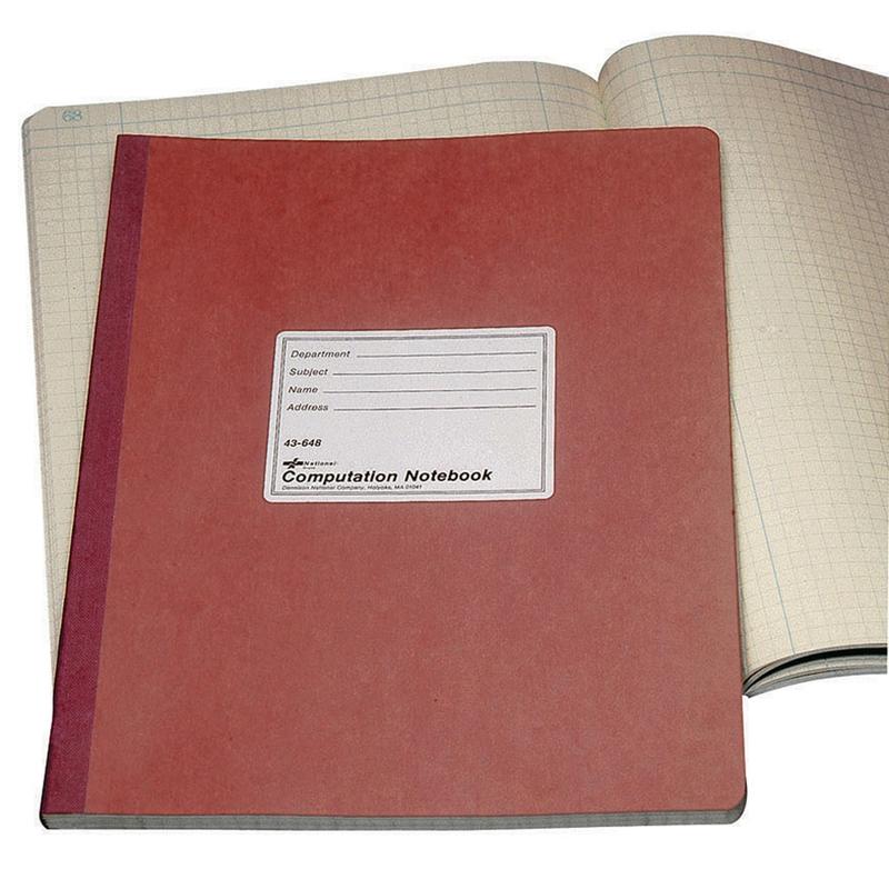 National Brand 100% Recycled Computation Notebook, 4 x 4 Quad, 11 3/4in x 9 1/4in, 75 Sheets (Min Order Qty 5) MPN:43648