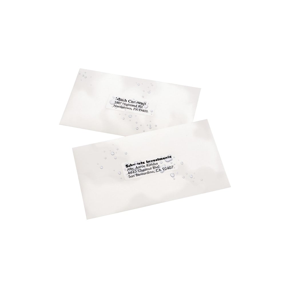 Avery WeatherProof Mailing Labels With TrueBlock Technology, 95520, 1in x 2 5/8in, White, Pack Of 15,000 MPN:95520