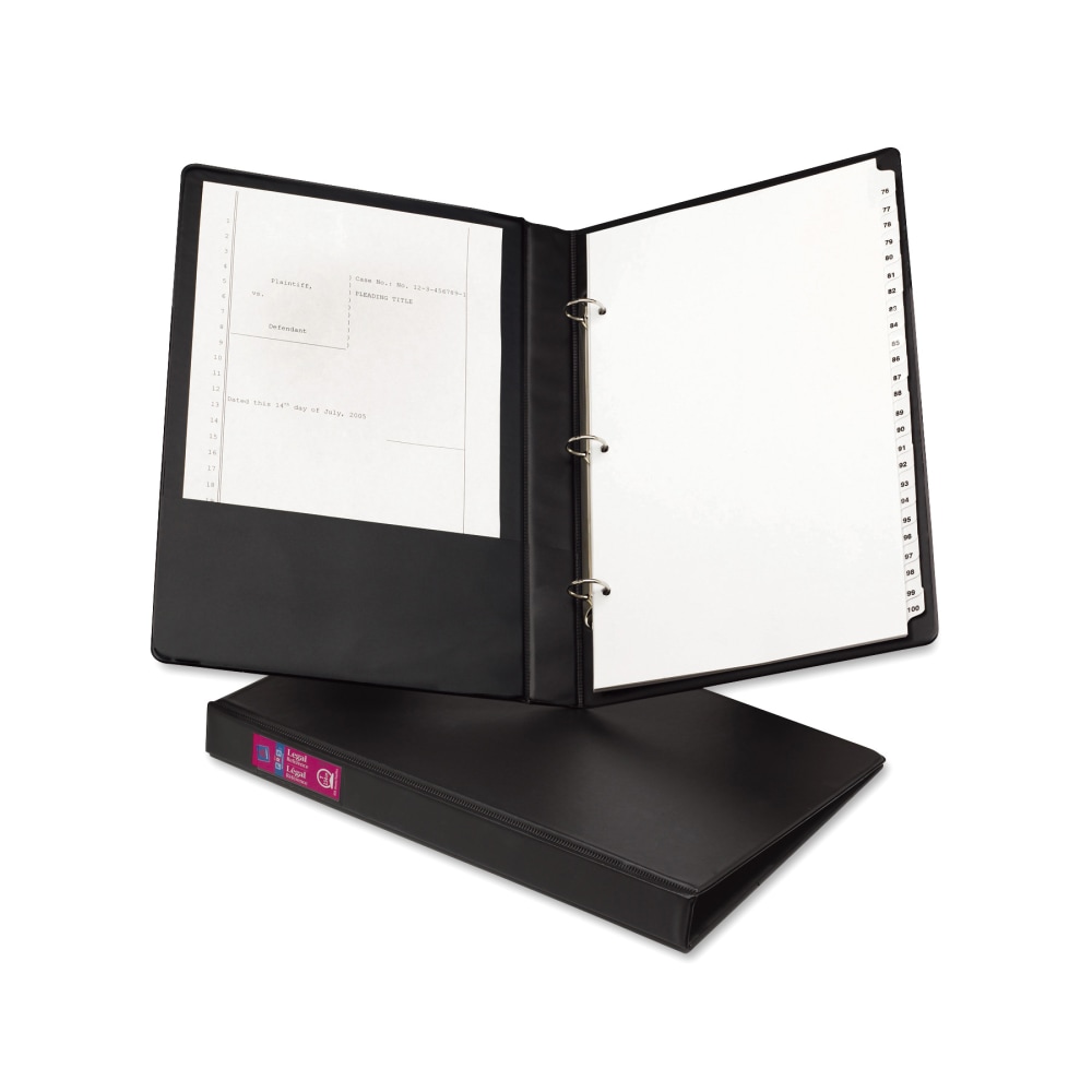 Avery Durable 3-Ring Binder, 1in Round Rings, 45% Recycled, Black (Min Order Qty 6) MPN:6400