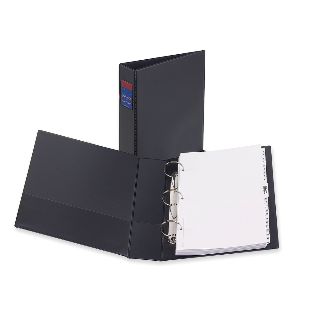 Avery Durable 3-Ring Binder, 2in Round Rings, Legal (8-1/2in x 14in), 45% Recycled, Black (Min Order Qty 3) MPN:06401