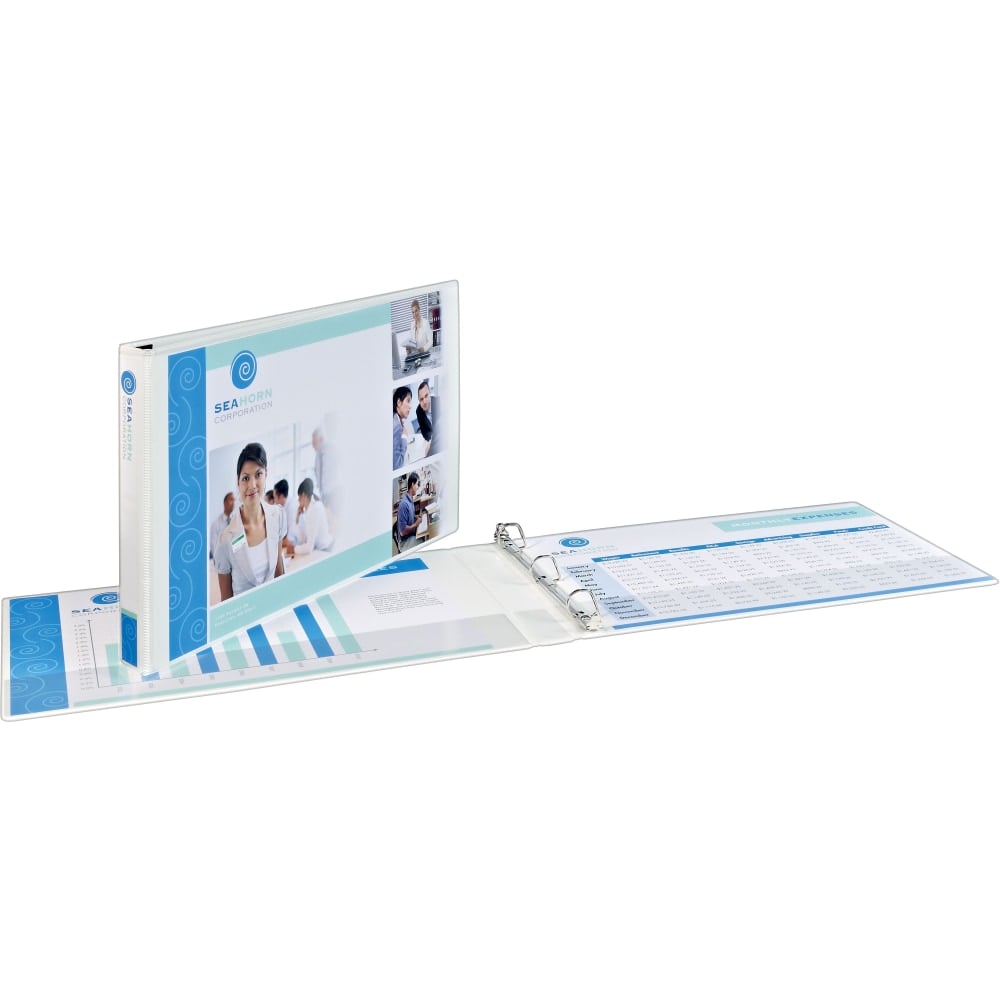 Avery Heavy-Duty View 3-Ring Binder, 2in Slant Rings, White (Min Order Qty 3) MPN:72126