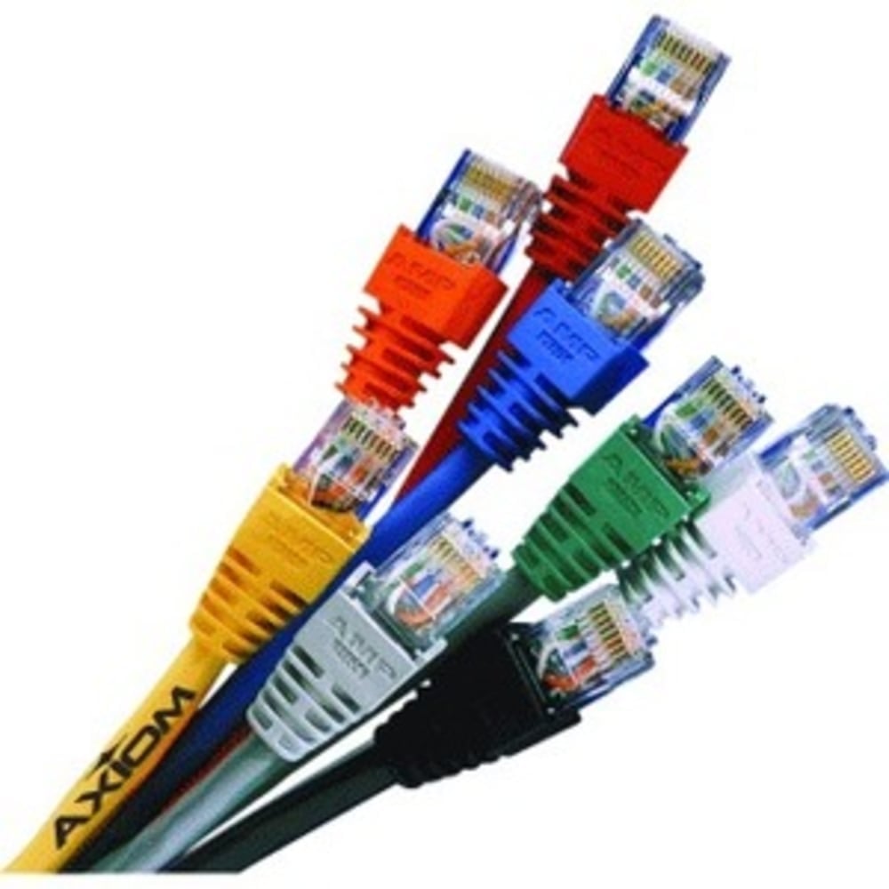 Axiom - Patch cable - RJ-45 (M) to RJ-45 (M) - 15 ft - UTP - CAT 5e - molded, snagless, stranded - blue (Min Order Qty 14) MPN:C5EMB-B15-AX