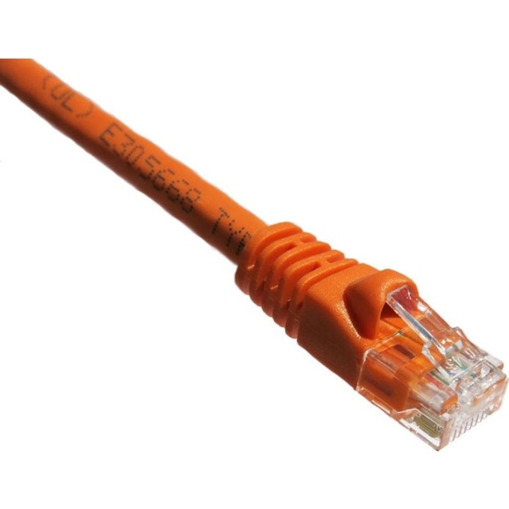 Axiom 50FT CAT5E 350mhz Patch Cable Molded Boot (Orange) - Category 5e for Network Device - Patch Cable - 50 ft - 1 x - 1 x - Gold-plated Contacts - Orange (Min Order Qty 5) MPN:C5EMB-O50-AX