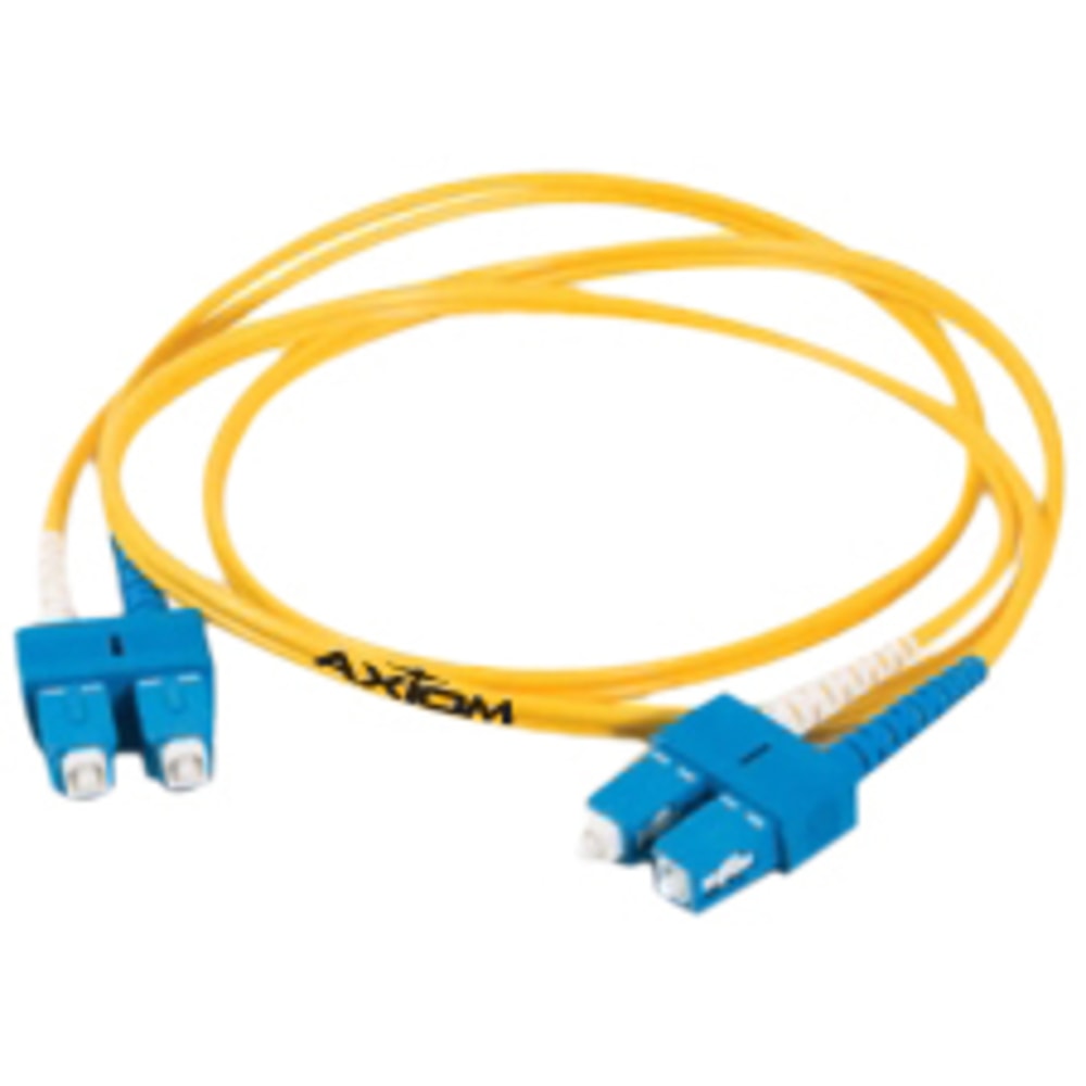 Axiom LC/LC Singlemode Duplex OS2 9/125 Fiber Optic Cable 50m - 164.04 ft Fiber Optic Network Cable for Network Device - First End: 2 x LC Network - Male - Second End: 2 x LC Network - Male MPN:LCLCSD9Y-50M-AX