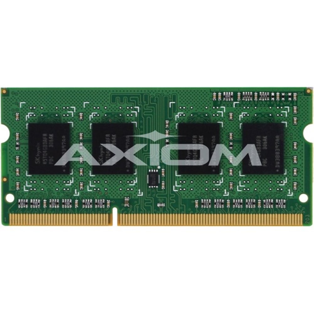 Axiom 8GB DDR3L-1600 Low Voltage SODIMM for Lenovo - 0B47381, 03X6657 - 8 GB - DDR3L SDRAM - 1600 MHz DDR3-1600/PC3-12800 - 1.35 V - ECC - Unbuffered - 204-pin - SoDIMM MPN:0B47381-AX
