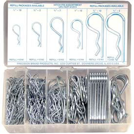 150 Piece Hitch Pin Clip Assortment - Made In USA 12915