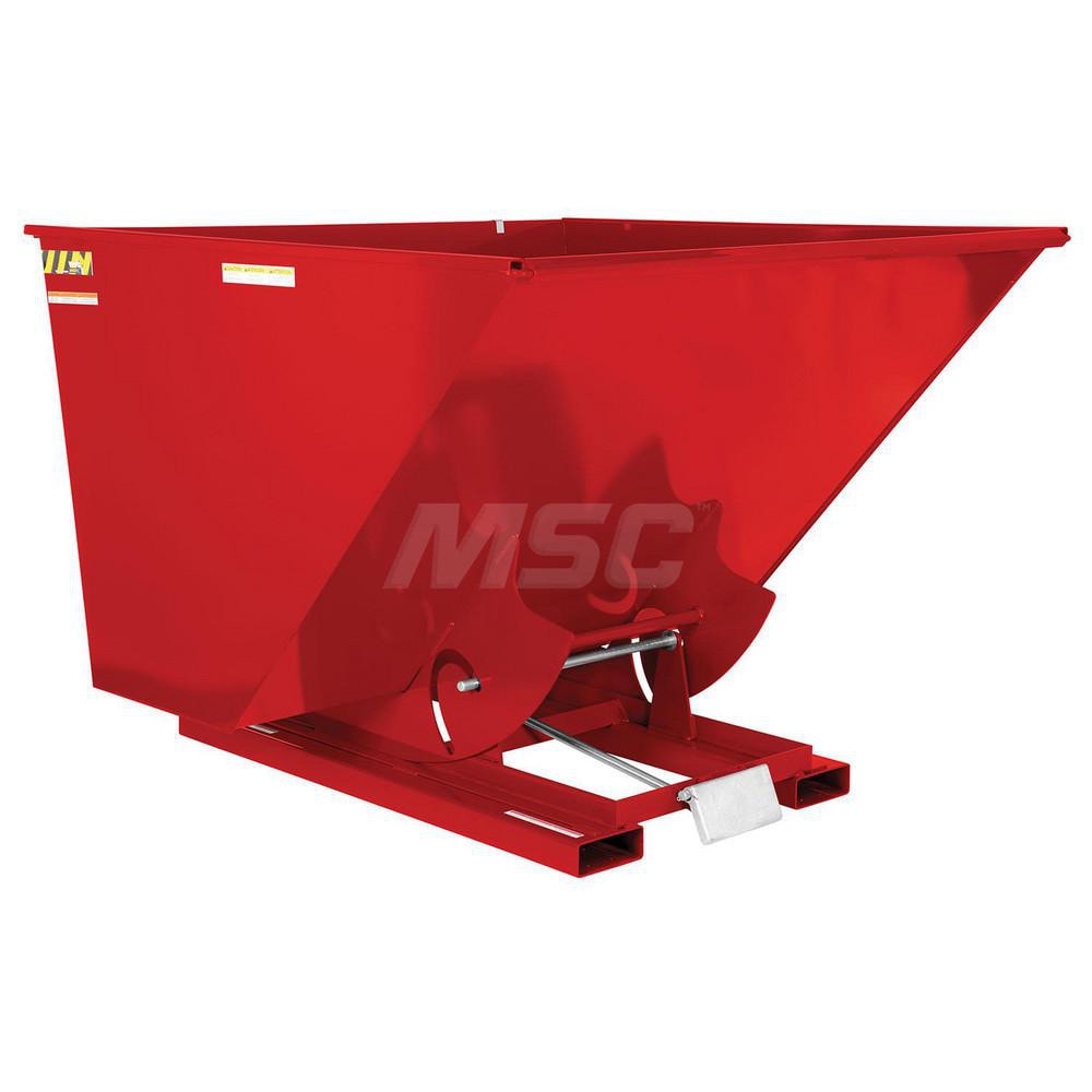 Stationary Tilt Hopper: 6,000 lb Capacity, 70