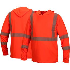 Pyramex® RLPH1 Long Sleeve Pullover Hoodie with UV Protection Class 3 5XL Hi-Vis Orange RLPH120X5