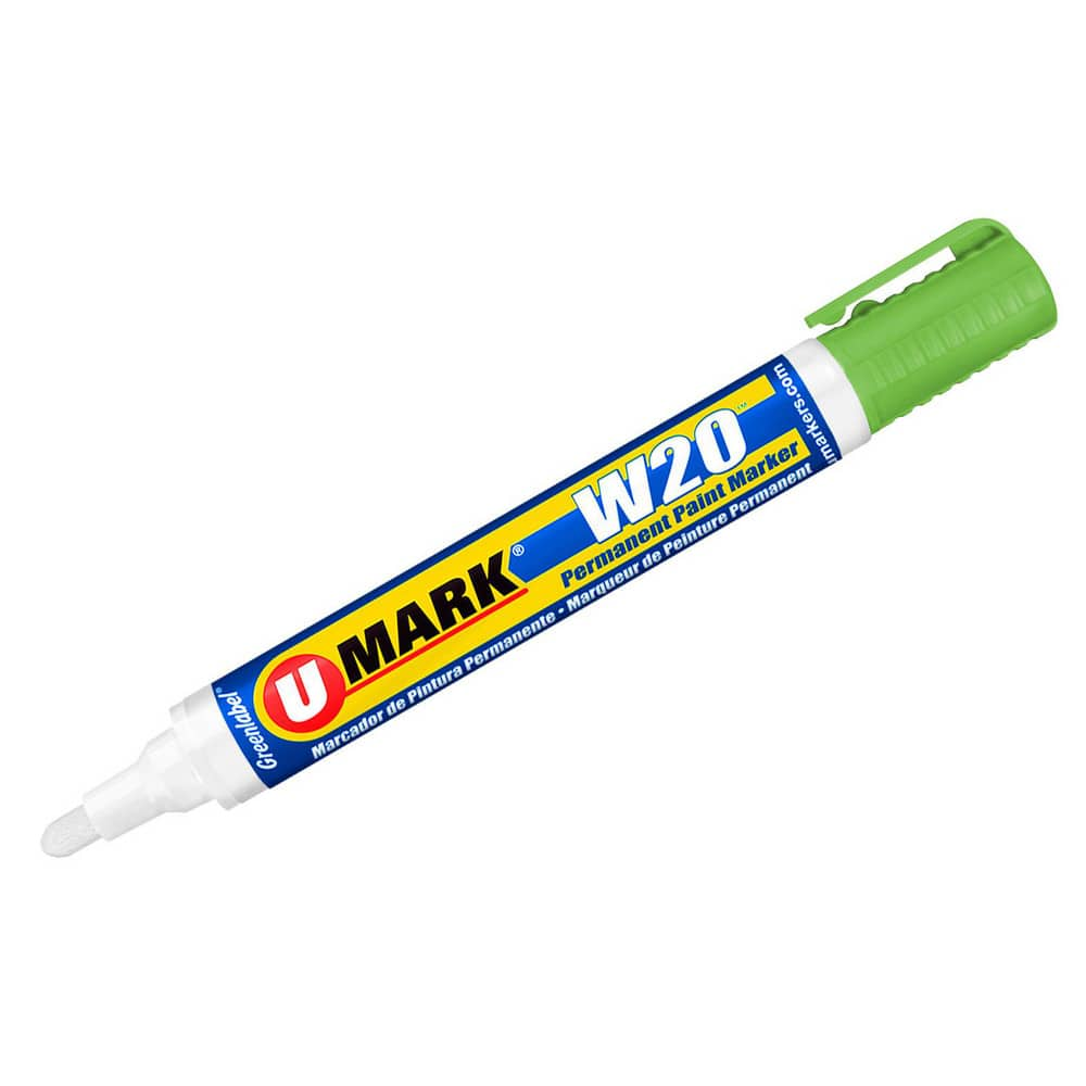 Markers & Paintsticks, Marker Type: Liquid Paint Marker, Tip Shape: Bullet, Chisel, Color: Green, Ink Type: Xylene-free, Water Base, Fade Resistant MPN:10853