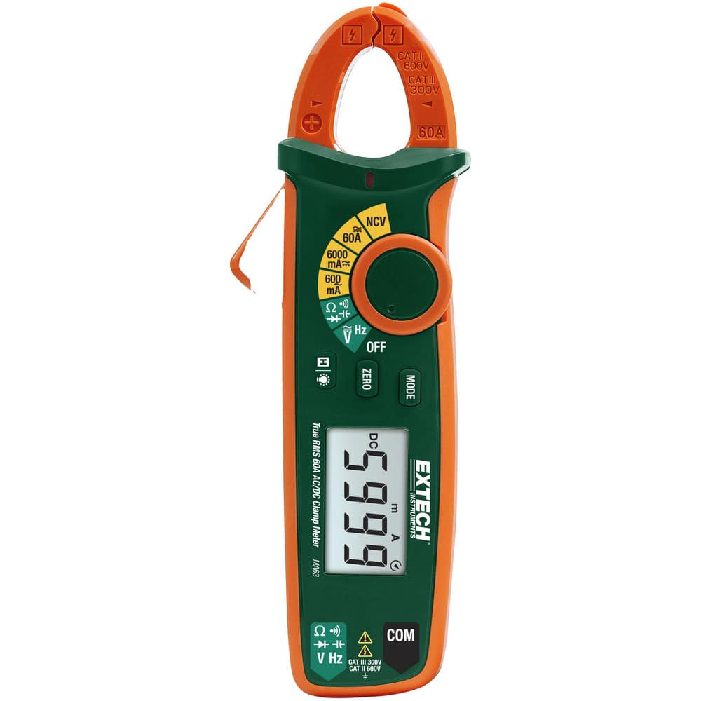 Clamp Meters, Clamp Meter Type: Auto Ranging , Measures: Capacitance, Continuity, Current, Frequency, Resistance, Voltage , Jaw Style: Clamp On  MPN:MA63-NIST