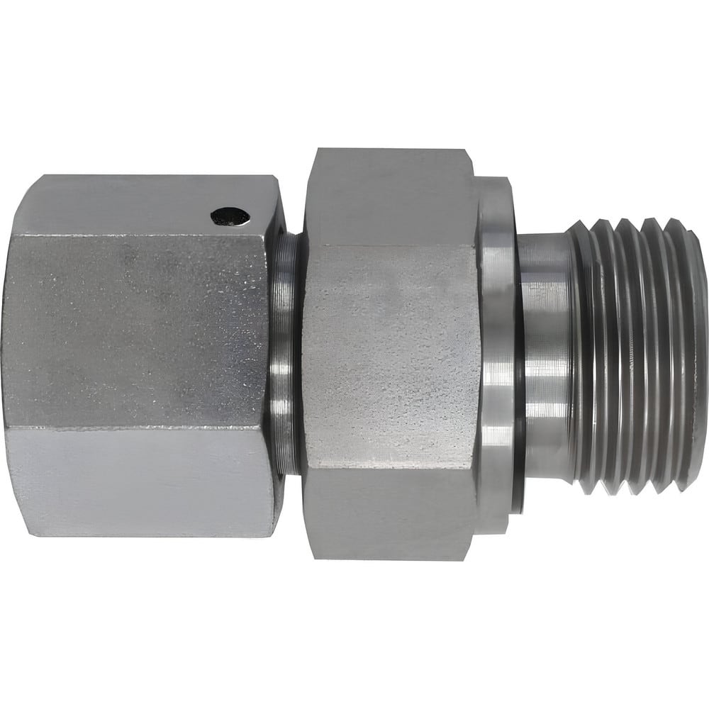 Metal Compression Tube Fittings, Fitting Type: Straight , Material: Steel , End Connections: Tube OD , Thread Size (Inch): 3/8-19 , Thread Standard: BSPP  MPN:D7505-L12-06-ED