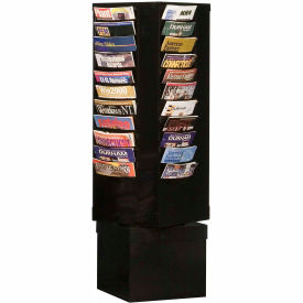 44 Pocket Rotary Literature Rack - Black 410-08