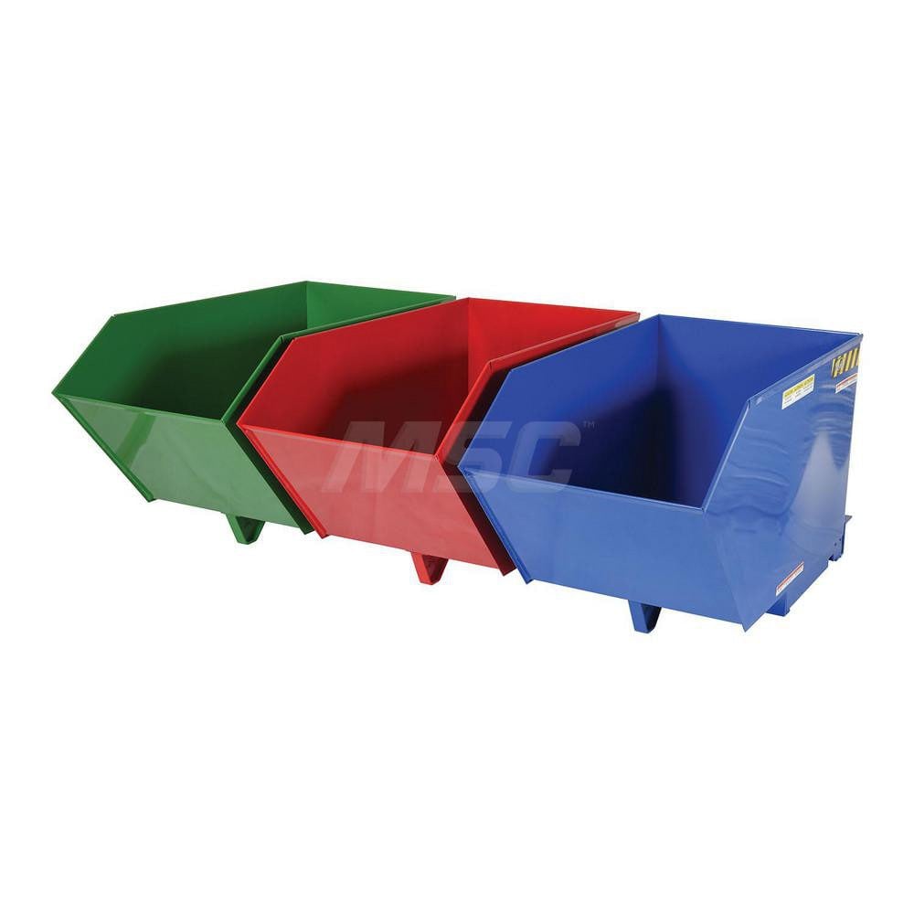 Stationary Tilt Hopper: 2,000 lb Capacity, 80