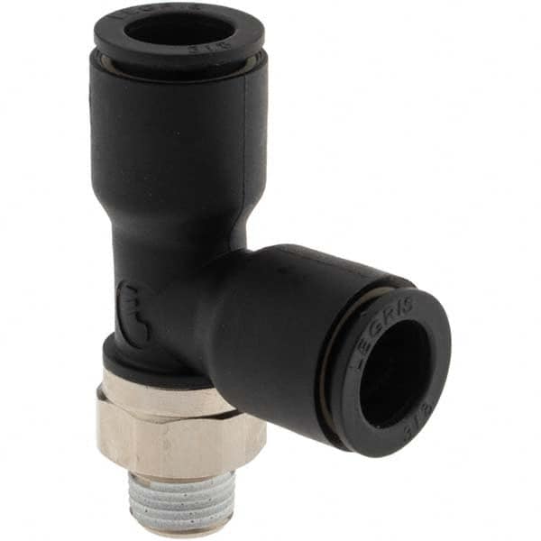 Push-To-Connect Tube Fitting: Male Run Tee, 1/8