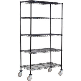 Nexel® 5 Shelf Truck Black Epoxy 24