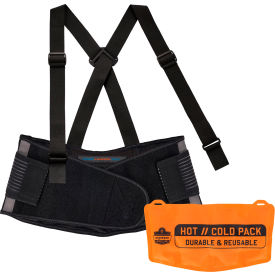 Ergodyne® ProFlex® 1675 Back Support Brace with Cooling/Warming Pack XS Black 11119