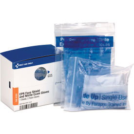 First Aid Only™ CPR Mask & 2 Pair Of Gloves For SmartCompliance™ Cabinet One Size FAE-6100