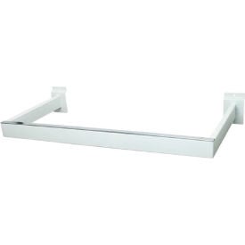 U-Shaped Rectangular Tubing Hangrail - Matte White - Pkg Qty 10 EMTW/R81