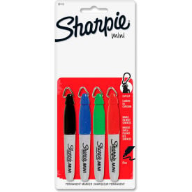 Sharpie® Mini Permanent Marker Fine Black/Red/Blue/Green Ink 4/Set 35113PP