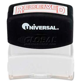 Universal Message Stamp RECEIVED Pre-Inked/Re-Inkable Red UNV10067***