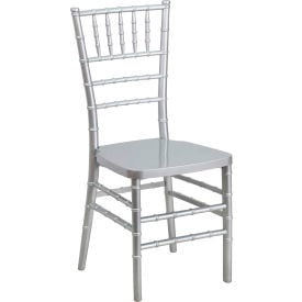 Flash Furniture Stacking Chiavari Chair - Resin - Silver - Hercules Premium Series SILVER-GGLE-