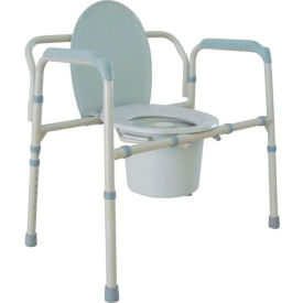 Heavy Duty Bariatric Folding Bedside Commode Seat 11117N-1