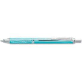 Pentel® EnerGel Alloy RT Retractable Gel Pen Medium 0.7mm Black Ink Aquamarine Barrel BL407LS-A