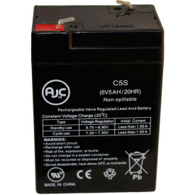 AJC® GS Portalac PE6V4.5F1 6V 5Ah Emergency Light Battery AJC-C5S-N-0-128836