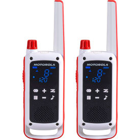 Motorola Talkabout™ Emergency Two-Way Radio 22 Channels 1.5 Watt Red/White - Pkg Qty 2 T478