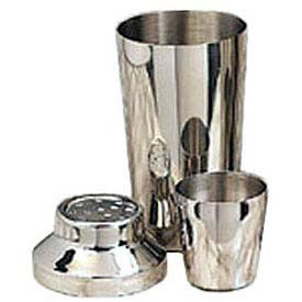 American Metalcraft CSJ108 - Cocktail Shaker 3-Piece Set Stainless 8 Oz. Shaker CSJ108