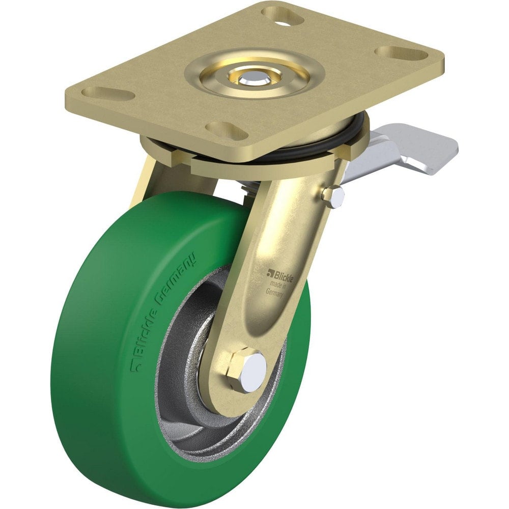 Top Plate Casters, Mount Type: Plate , Number of Wheels: 1.000 , Wheel Diameter (Inch): 6 , Wheel Material: Polyurethane , Wheel Width (Inch): 2  MPN:910508