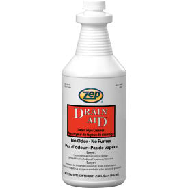 Zep Drain Aid™ Odorless Drain Pipe Cleaner 32 oz. Bottle 12 Bottles/Case 167801