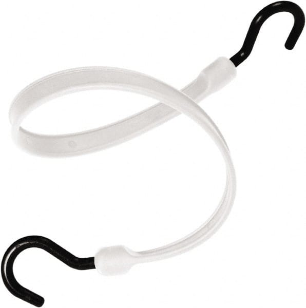 Heavy-Duty Bungee Strap Tie Down: Overmolded Nylon Hook, Non-Load Rated MPN:MBBS24NW